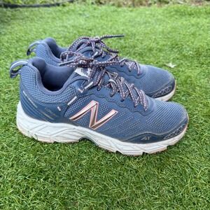 New Balance Shoes Size 8 Womens Lonoke Trail Running Gorpcore Hiking‎ Blue Peach